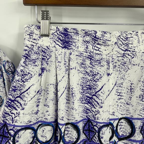 Vintage Ali Miles Short Sleeve Blouse & Pants Set TieDye 80's USA Made Women 12 - Picture 9 of 14